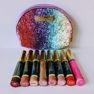 Classic SeneGence LipSense Collection 7 Colours + 1 Gloss with Glitter Pouch